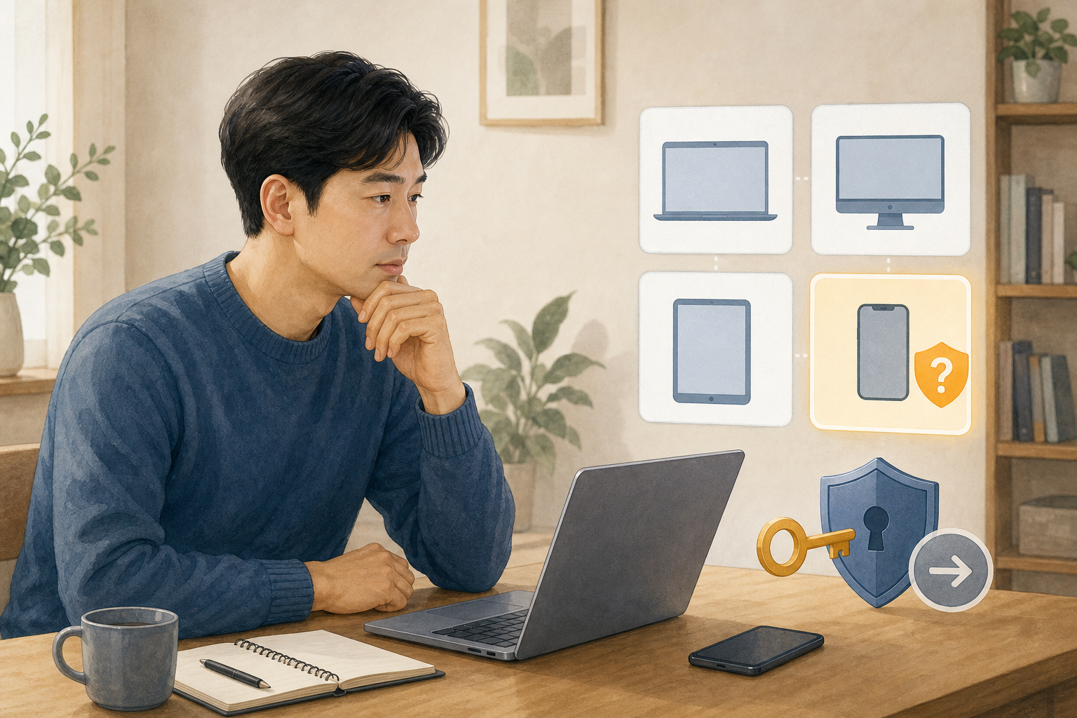 ChatGPT 계정의 여러 기기 세션 중 낯선 항목을 확인하는 사용자