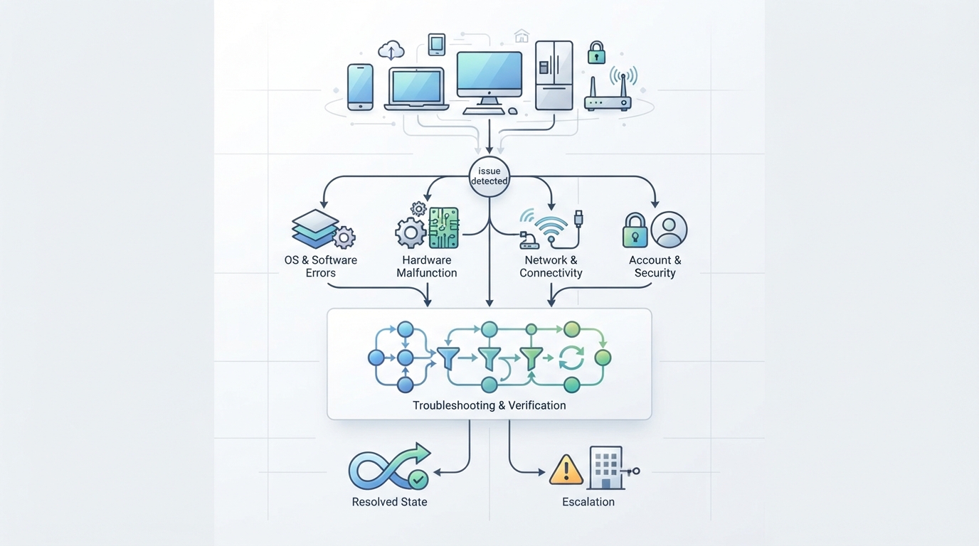 An illustration explaining the key ideas of iOS·Android 문제 해결