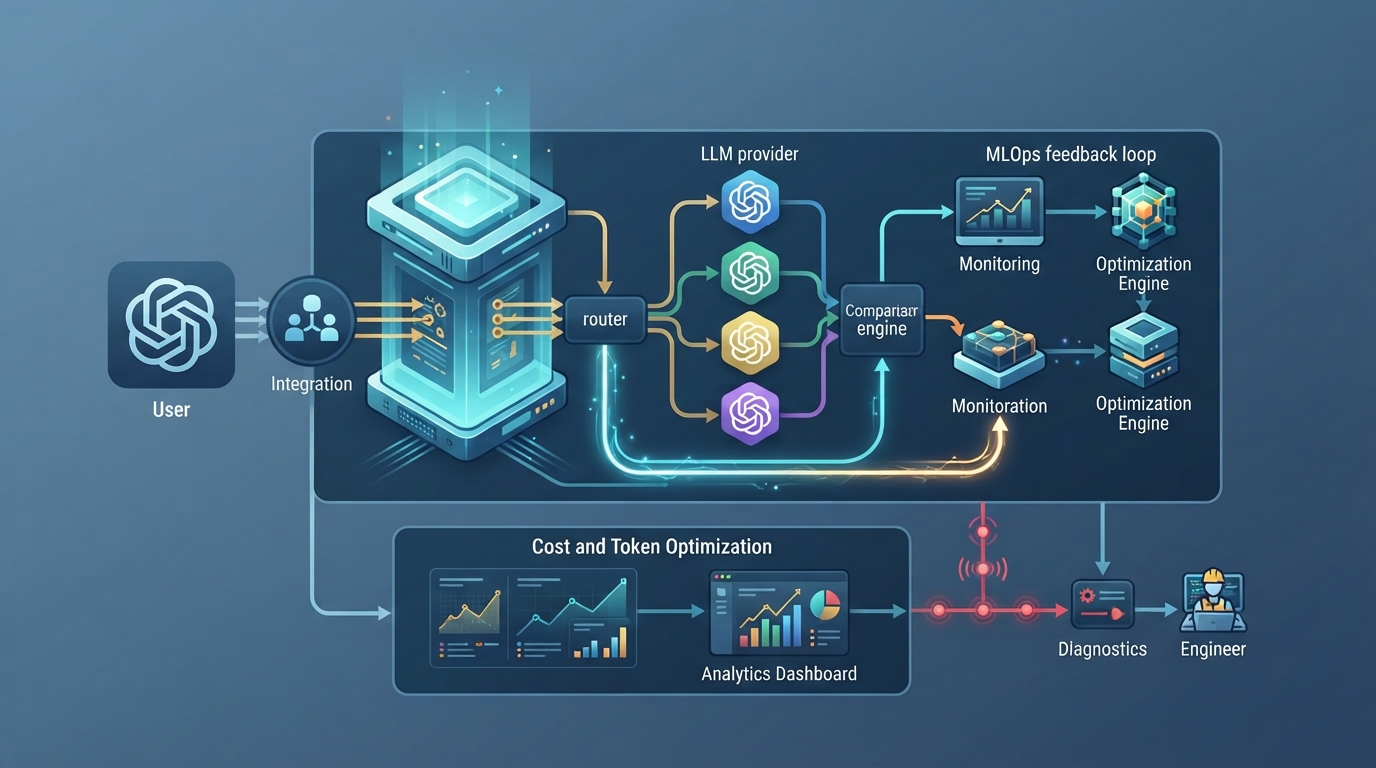 An illustration explaining the key ideas of llm api token cost comparison